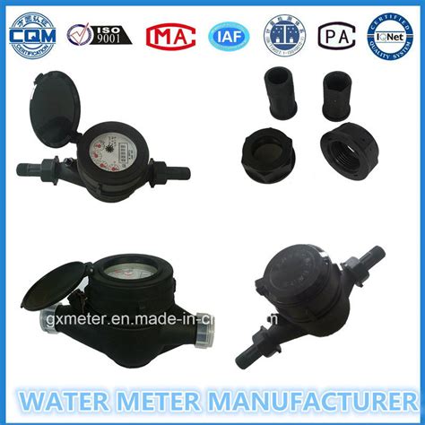 Nylon Plastic Multi Jet Dry Type Water Meter Of Dn Mm China Meter