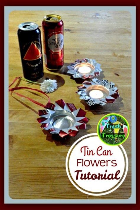 How To Make Tin Can Flowers An Upcycled Craft From Coombe Mill Tin