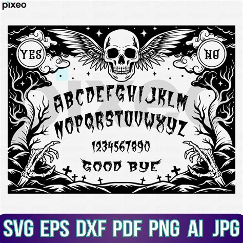 Ouija Board Svg Ouija Board Game Svg Dead Spirit Game Svg Ouija