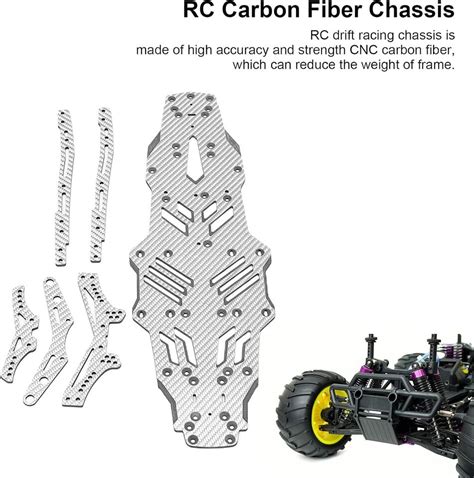 Rc Car Chassis Carbon Fiber Bottom Chassis Plate Drift Racing Ebay