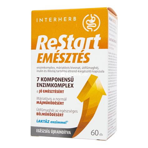 Interherb ReStart emésztés kapszula 60 db Online vásárlás