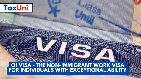 O 1 Visa The Non Immigrant Work Visa For Individuals With Exceptional Ability