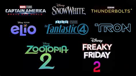 Disney movies lineup till 2025