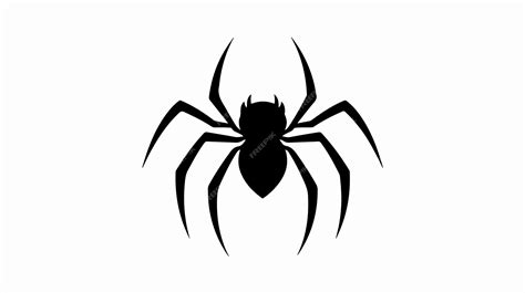 Black Spider Icon Vector Illustration Premium Ai Generated Vector