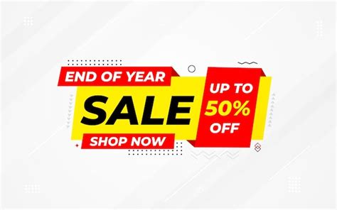 Premium Vector End Of Year Sale Banner Template Stock Clearance