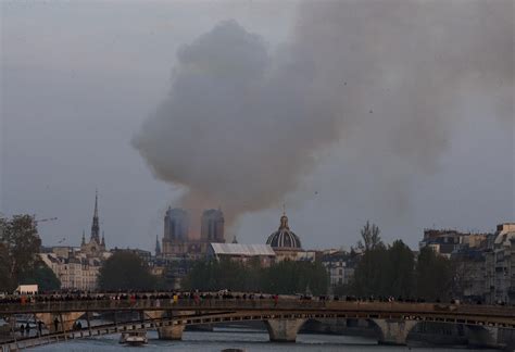 Incendio Distrugge Notre Dame Di Parigi Fumo E Fiamme Nella Cattedrale