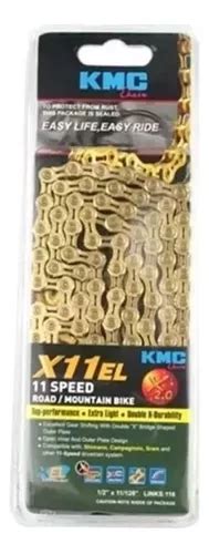 Cadena De Bicicleta Kmc X El Hollow Gold De Velocidades Mercadolibre