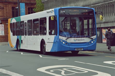 28733 Stagecoach Red White YN15KGF Scania N230 UB ADL Enviro 300