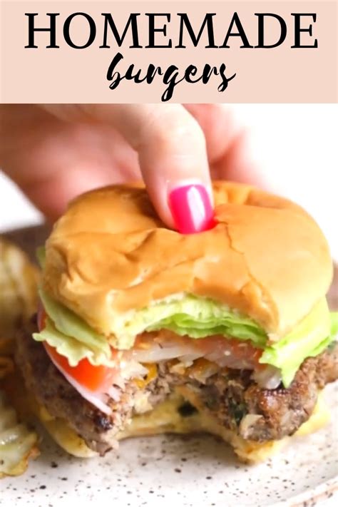 Easy Homemade Ground Beef Burgers Video Artofit