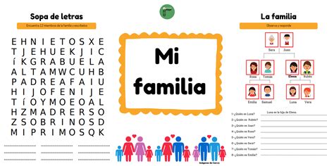 Bonitas Fichas Para Completar Mi Familia Orientacion Andujar