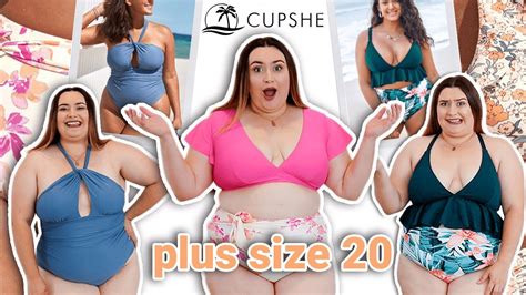 Huge Cupshe Swimwear Plus Size Try On Haul Size Ad Youtube