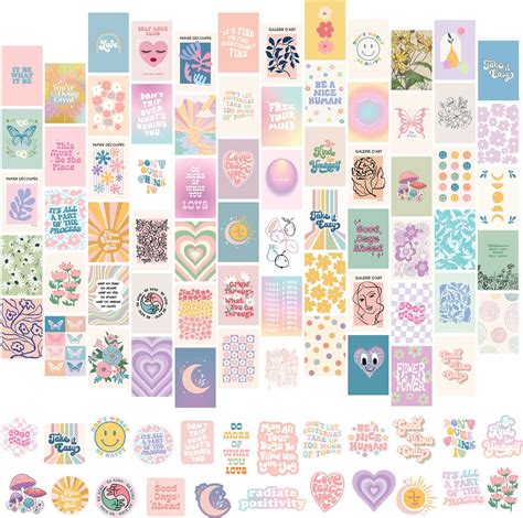 Buy Artivo Danish Pastel Wall Collage Kit For Aesthetic Pictures