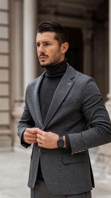 How To Master The Turtleneck With A Suit Look Suits Expert Atelier