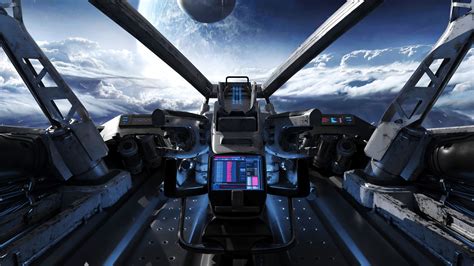 Spaceship Cockpit V2 3D Model CGTrader