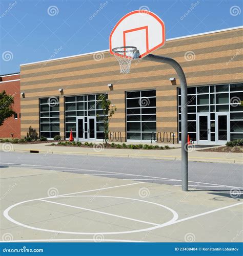 School Yard Basketball Court Stock Images - Image: 23408484