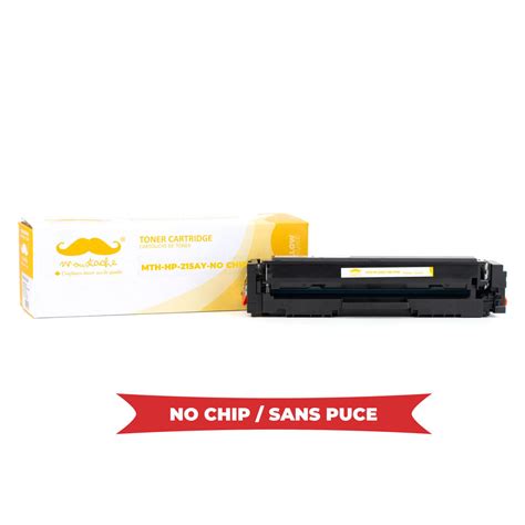 Compatible Hp 215a W2312a Yellow Toner Cartridge No Chip Moustache®