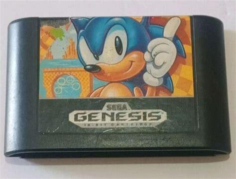 Sonic The Hedgehog Sega Genesis Original Authentic Retail Variant