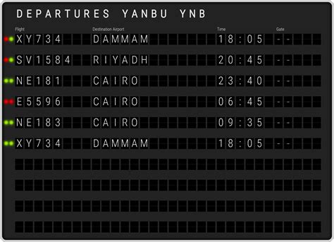 Yanbu Airport Departures [YNB] Flight Schedules & departure