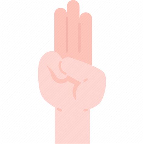 Hand, sign, scout, salute, fingers icon - Download on Iconfinder