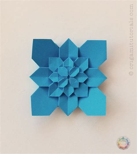 Origami Hydrangea By Shuzo Fujimoto A Paper Study Origami Tutorials