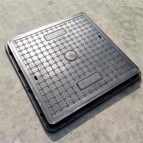 Full Floor Square Black Frp Manhole Cover For Construction Size