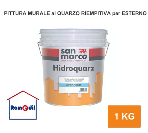 Hidroquarz Pittura Al Quarzo Per Esterni Bianca Bianco Kg Kg Kg