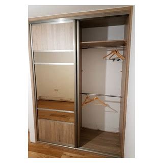 Grey Bardolino Oak Two Mirror Sliding Door Wardrobe Moderne Armoire