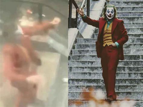 Fan Secretly Shoots Joaquin Phoenix Filming Staircase Dance Scene For