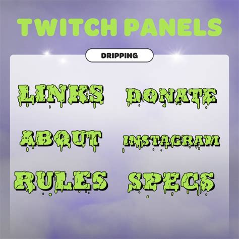 Slime Twitch Overlays Etsy