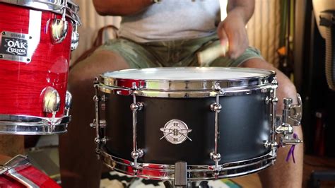 Dunnett Black Matte Titanium Snare Drum Tutorial Demo Youtube