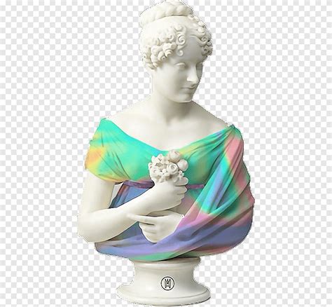 Descarga gratis Busto vaporwave estética estatua glitch arte