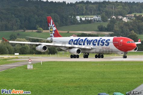 Airbus A340 313 HB JMC Edelweiss Air By Este Pictaero