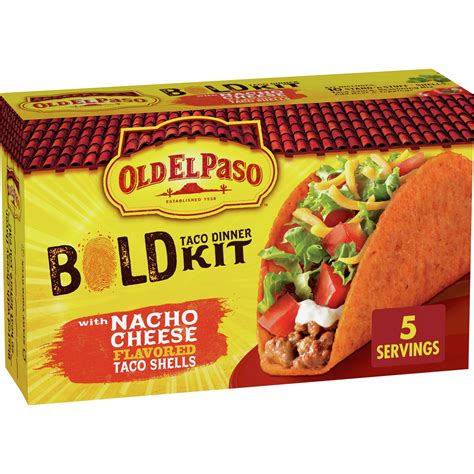 Old El Paso Stand N Stuff Bold Nacho Cheese Flavored Taco Dinner Kit