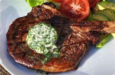 Grilled Ribeye Steak With Garlic Herb Compound Butter Flickr