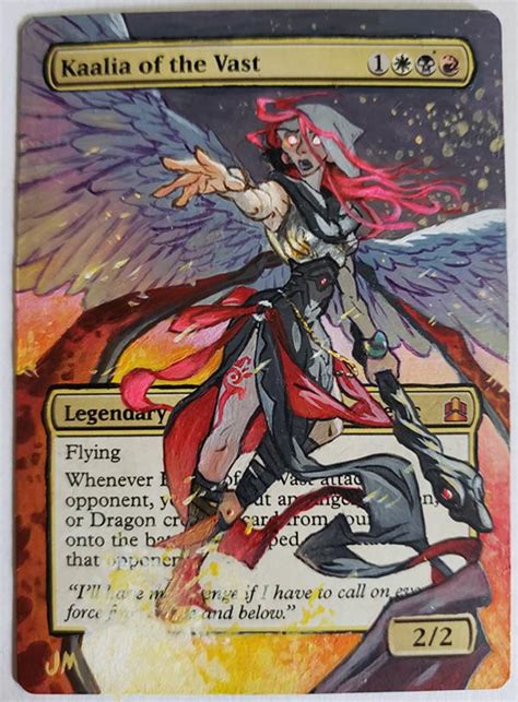 Altered Kaalia of the Vast, original/reference art by Ty Dunitz : r/mtgaltered