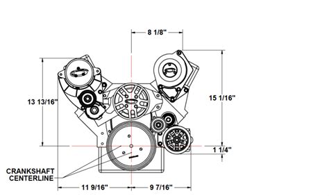 Procharger Sbc Front End Accessory Serpentine Drive Kit