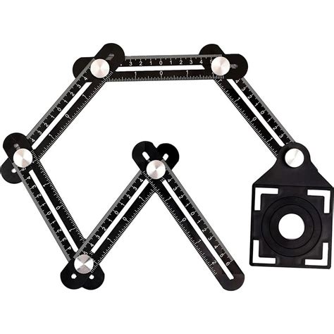 multi angle measuring rulerbetterlife aluminum alloy  sided