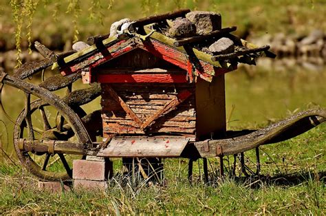 Bienenstock Bienen Holz Kostenloses Foto Auf Pixabay