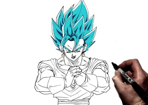 How To Draw Vegito Step By Step Dragon Ball Z Drawings Drawing