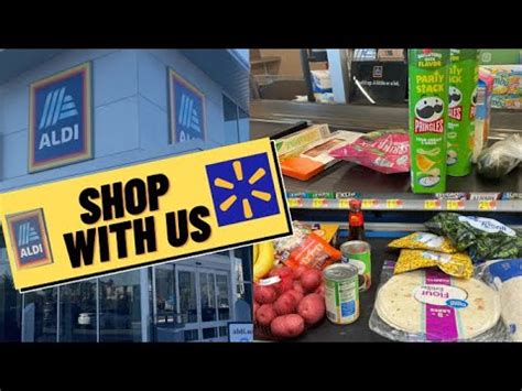 SHOP WITH ME 75 ALDI And Walmart Grocery And Two Week Meal Plan For