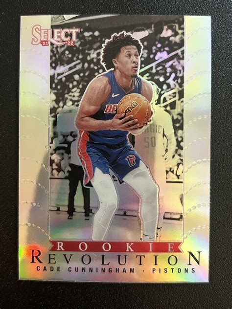 Panini Select Cade Cunningham Rc Rookie Revolution Silver Prizm