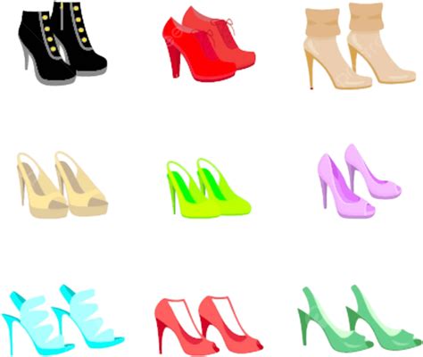 Zapatos Femeninos Conjunto Verde Nadie Fondo Blanco Vector Png Verde Nadie Fondo Blanco Png