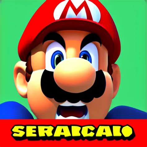 Mario Screaming Very Funny Stable Diffusion