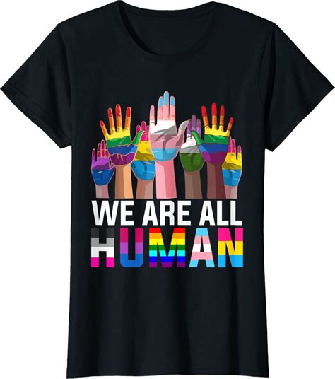 We Are All Human Lgbt Flag Gay Pride Month Transgender Flag T Shirt For