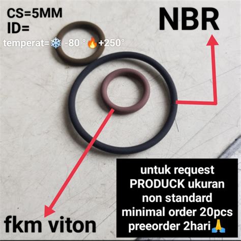 Jual O RING SEAL RUBBER NBR FKM VITON 1 5mm 1 8mm 2 5mm 2 8mm 3 1mm