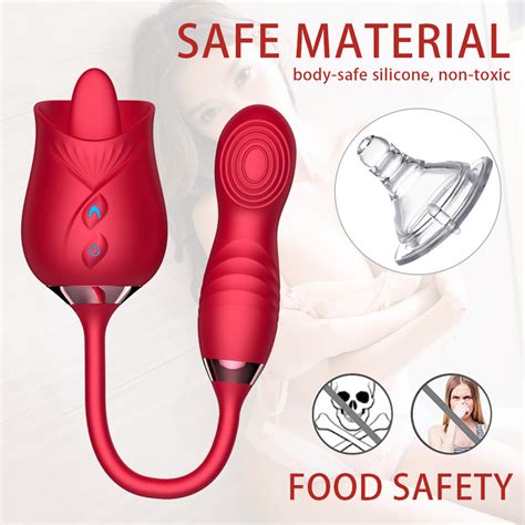 Silicone Sex Toy Best Supplier Speeds Clitoris Stimulator Rose Adult