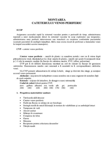 Cateter Venos Periferic Pdf