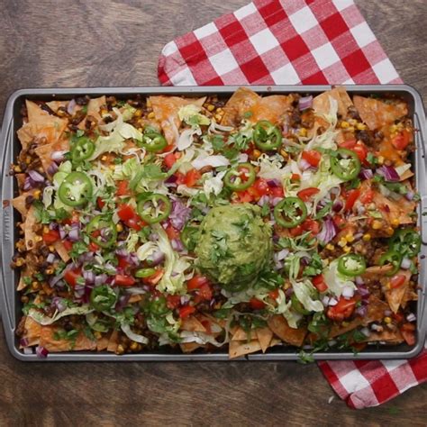 Loaded Vegetarian Nachos | Tasty Recipes