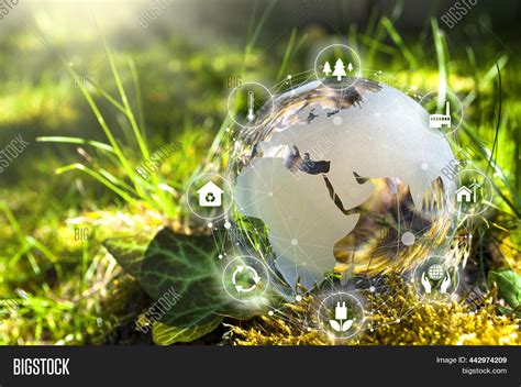 Globe Made Glass Icons Image And Photo Free Trial Bigstock