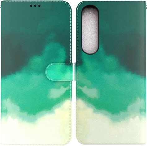 Coque Aquarelle Portefeuille Pour Sony Xperia 1 IV Avec Support Et